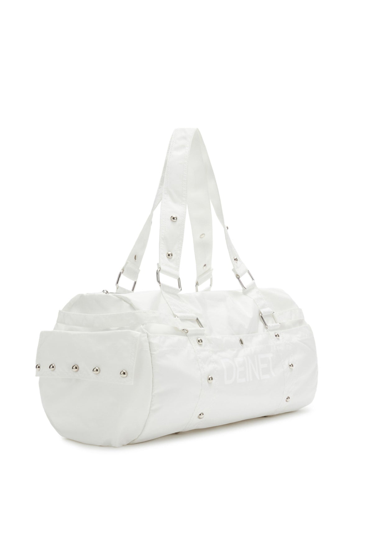 LOGO DUFFLE BAG IN WHITE — image 10