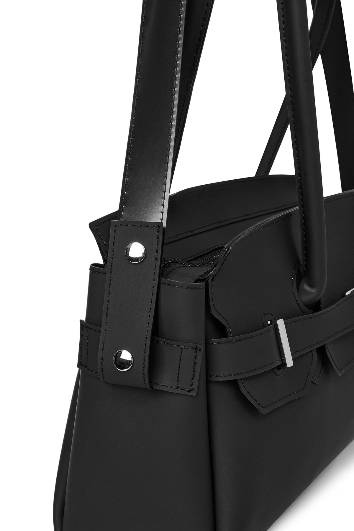 FREE CARD WALLET INCLUDED — JELLY TWO-WAY BAG IN BLACK — image 9
