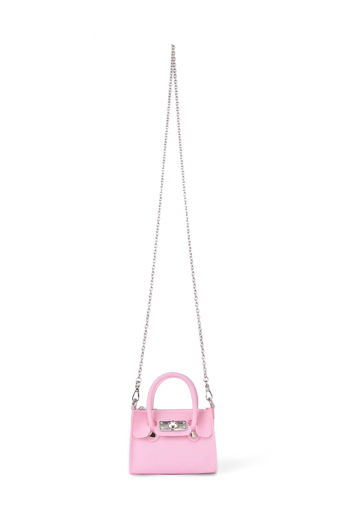 JELLY CHAIN MINI BAG IN PINK — image 11