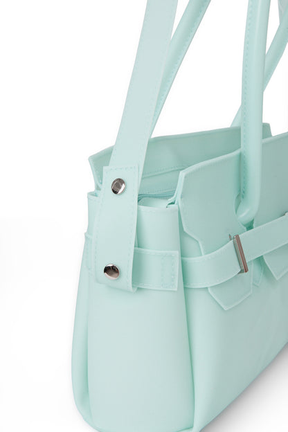FREE CARD WALLET INCLUDED — JELLY TWO-WAY BAG IN ICE BLUE — image 9