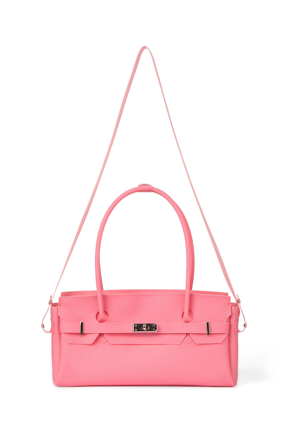 FREE CARD WALLET INCLUDED — JELLY TWO-WAY BAG IN CORAL — image 5