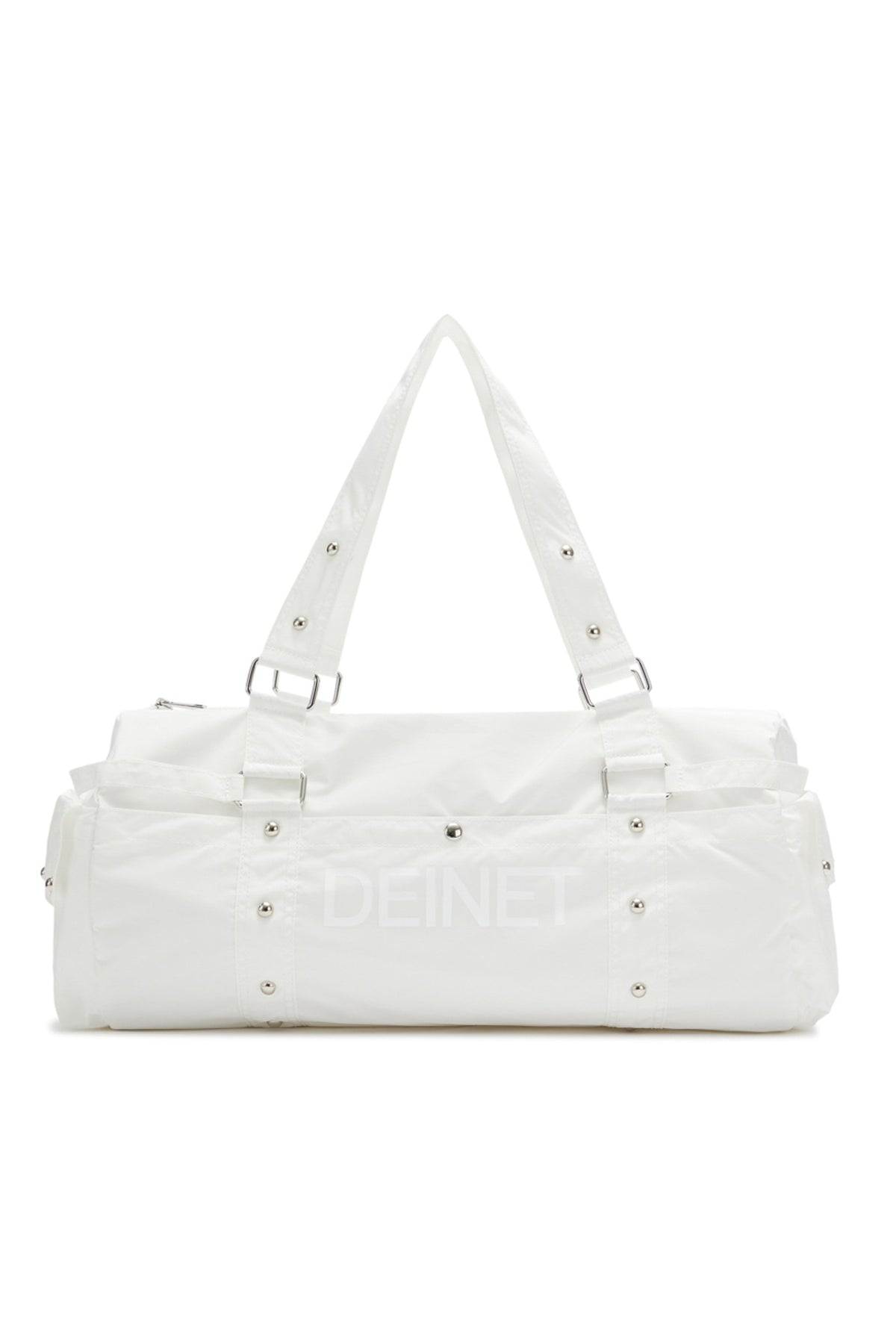 LOGO DUFFLE BAG IN WHITE — image 9