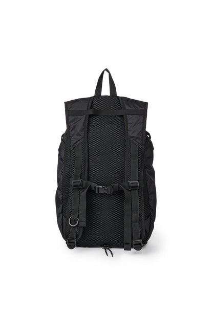 NYLON ESSENTIAL LOGO BACKPACK IN BLACK — image 4