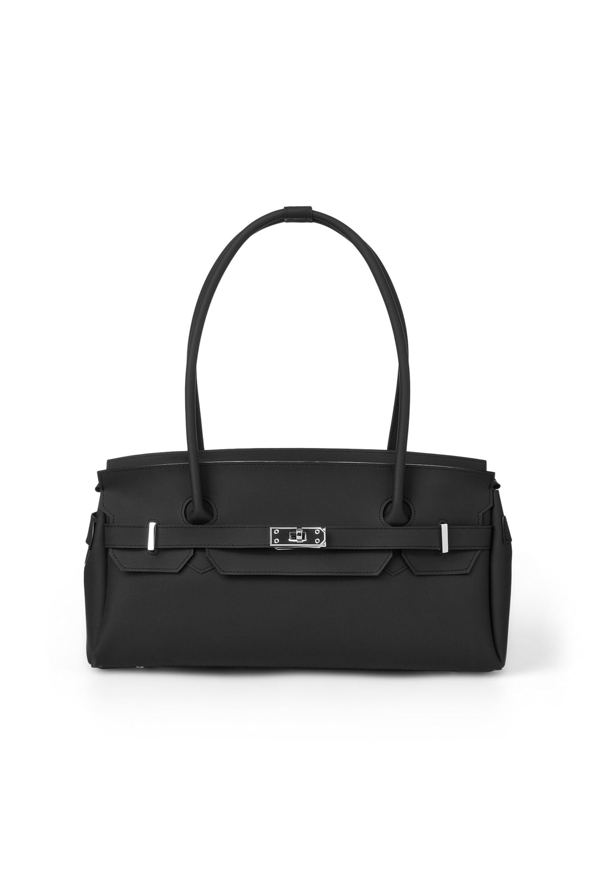 FREE CARD WALLET INCLUDED — JELLY TWO-WAY BAG IN BLACK — image 1