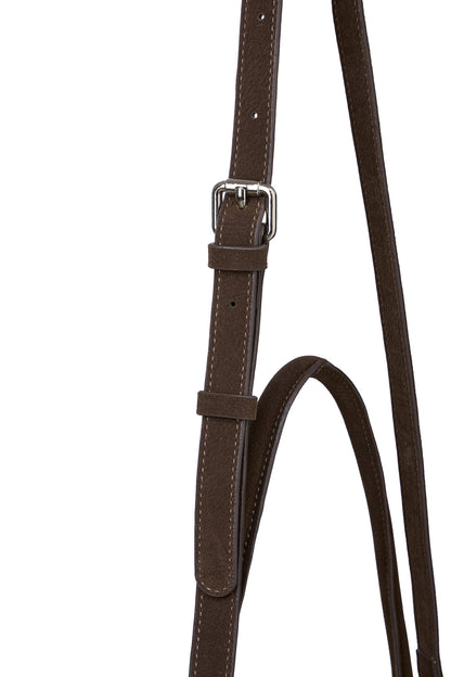 TWO-WAY STUD MINI BAG IN BROWN — image 9