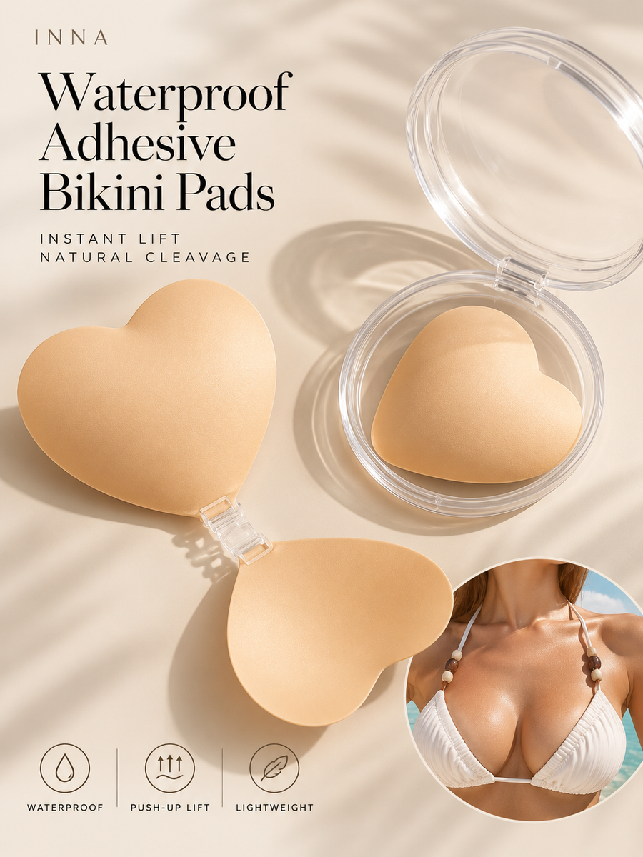 Waterproof Push-Up Bikini Pads – Adhesive Bra Inserts for Swimwear