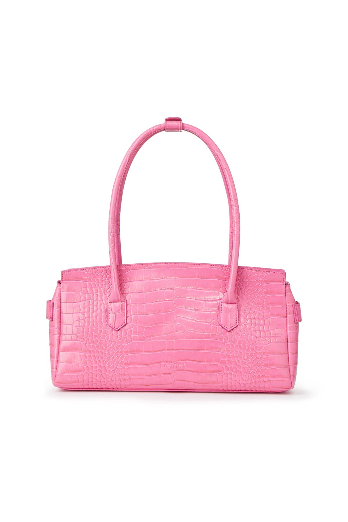 CROCODILE PATTERN TWO-WAY BAG IN PINK — image 4
