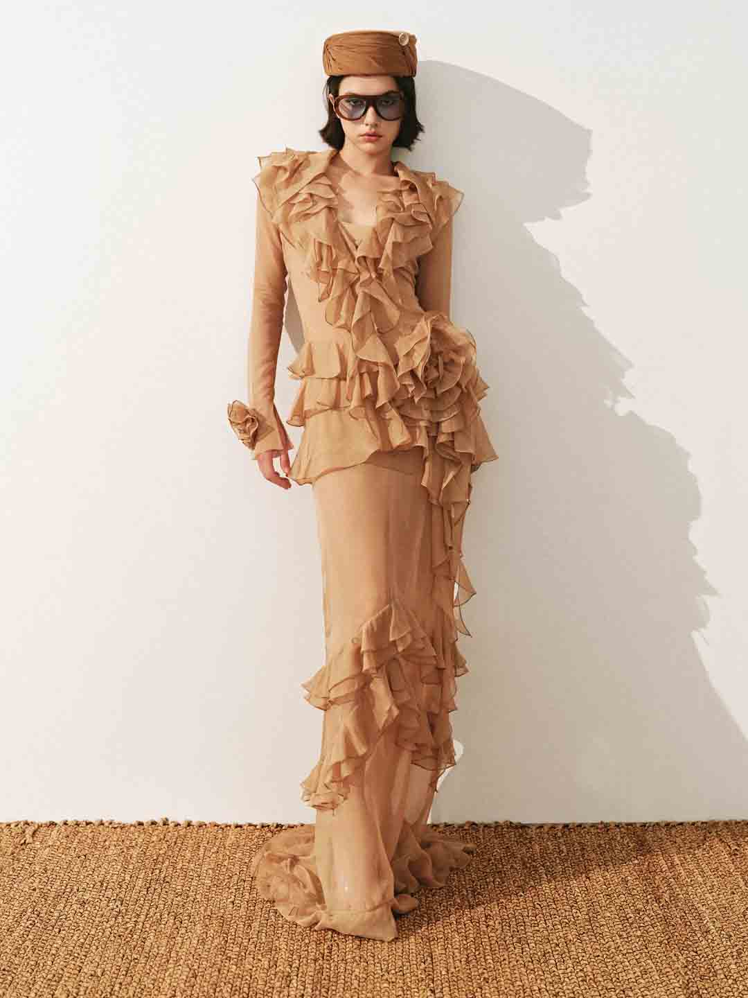 CICI Goldie Ruffle Maxi Dress — view 2