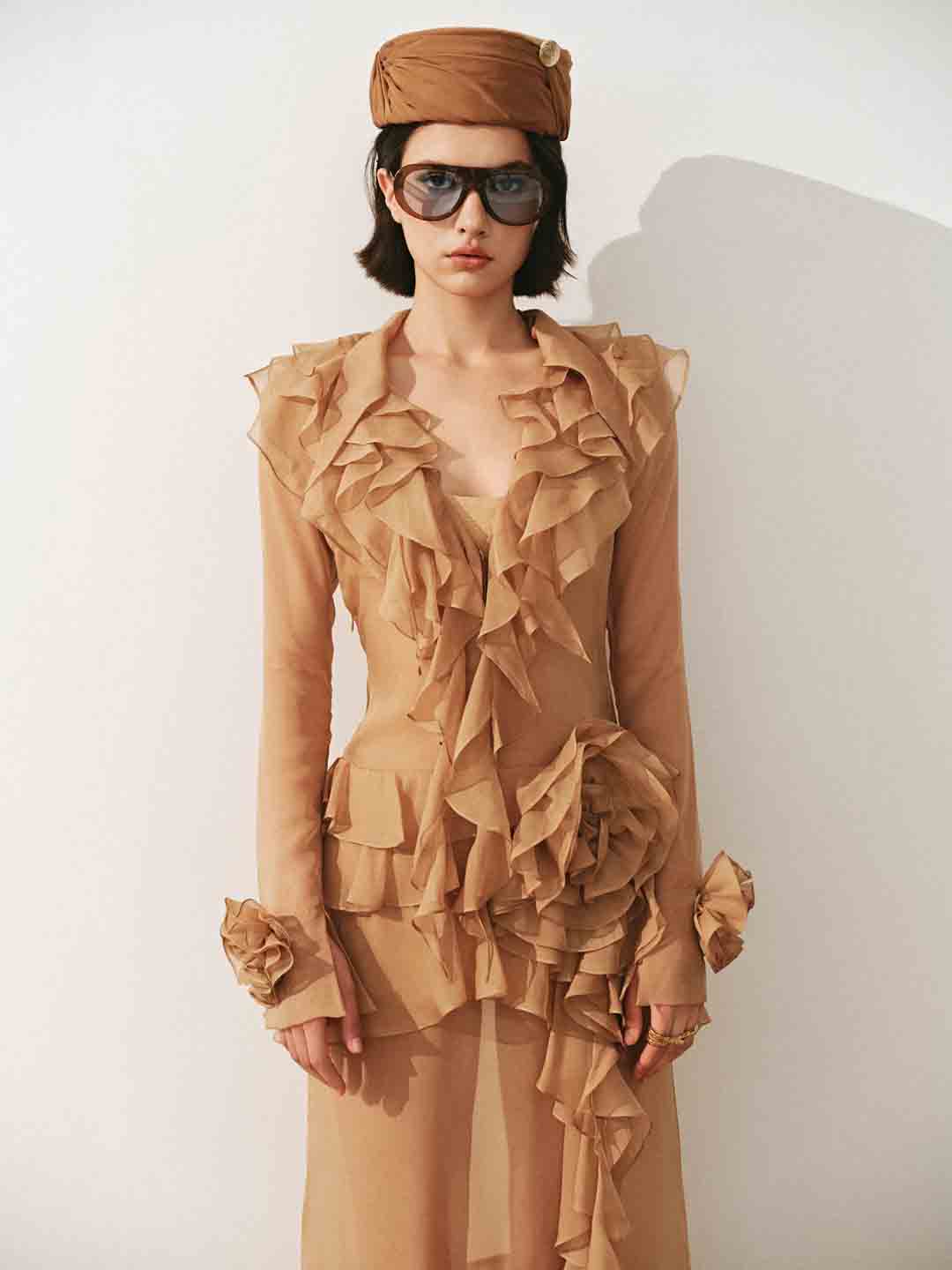 CICI Goldie Ruffle Maxi Dress — view 4
