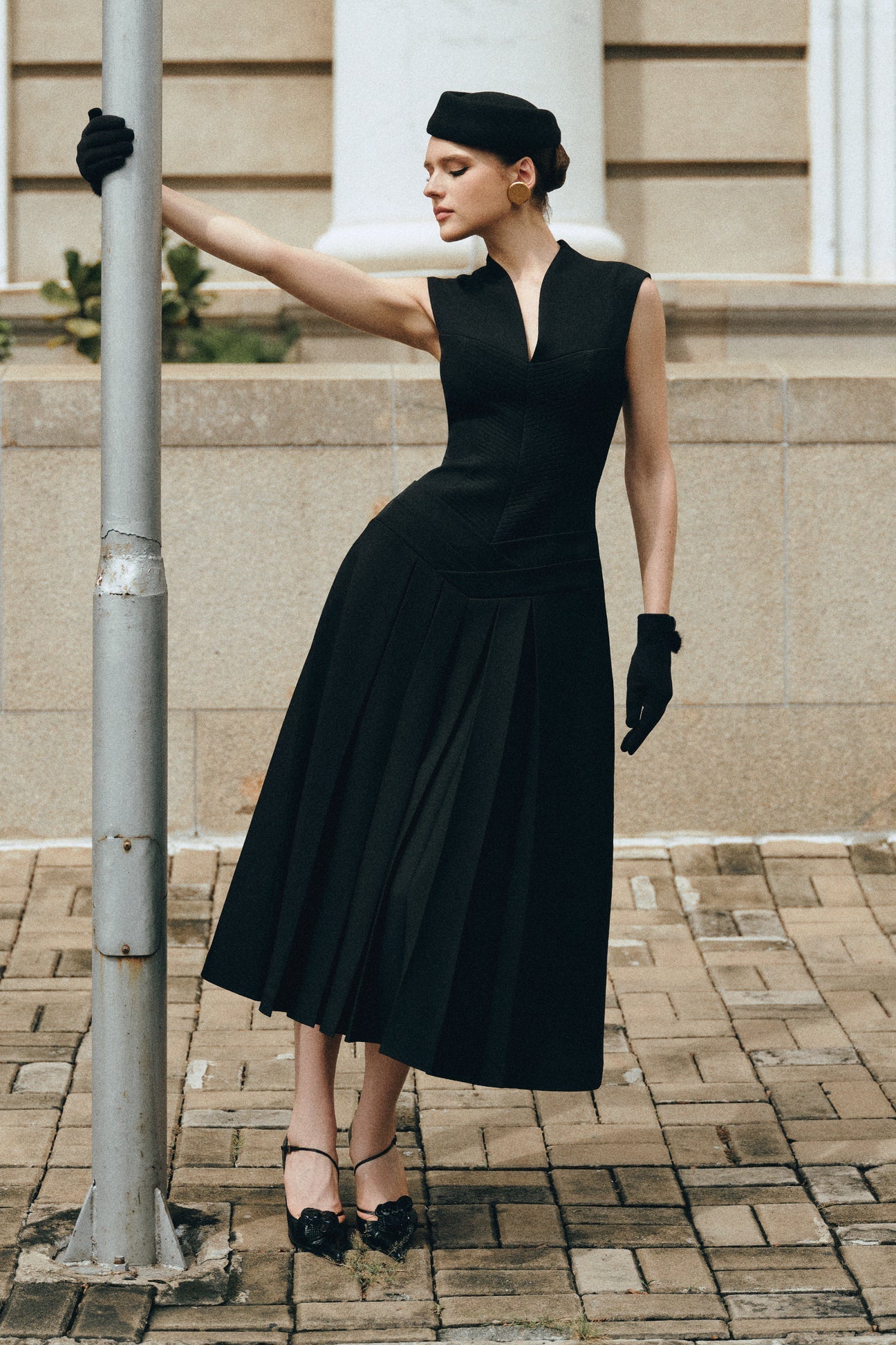 CICI SOLENNE Midi Dress — view 1