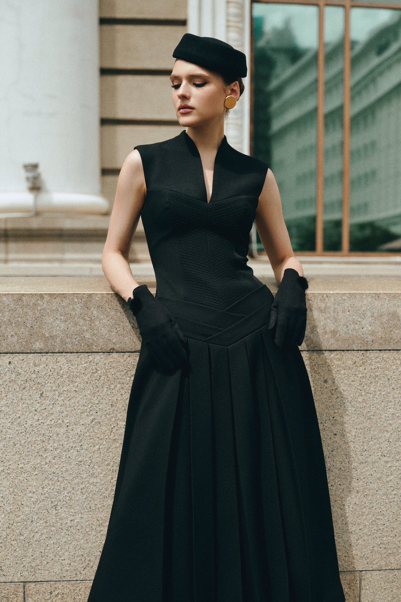 CICI SOLENNE Midi Dress — view 6