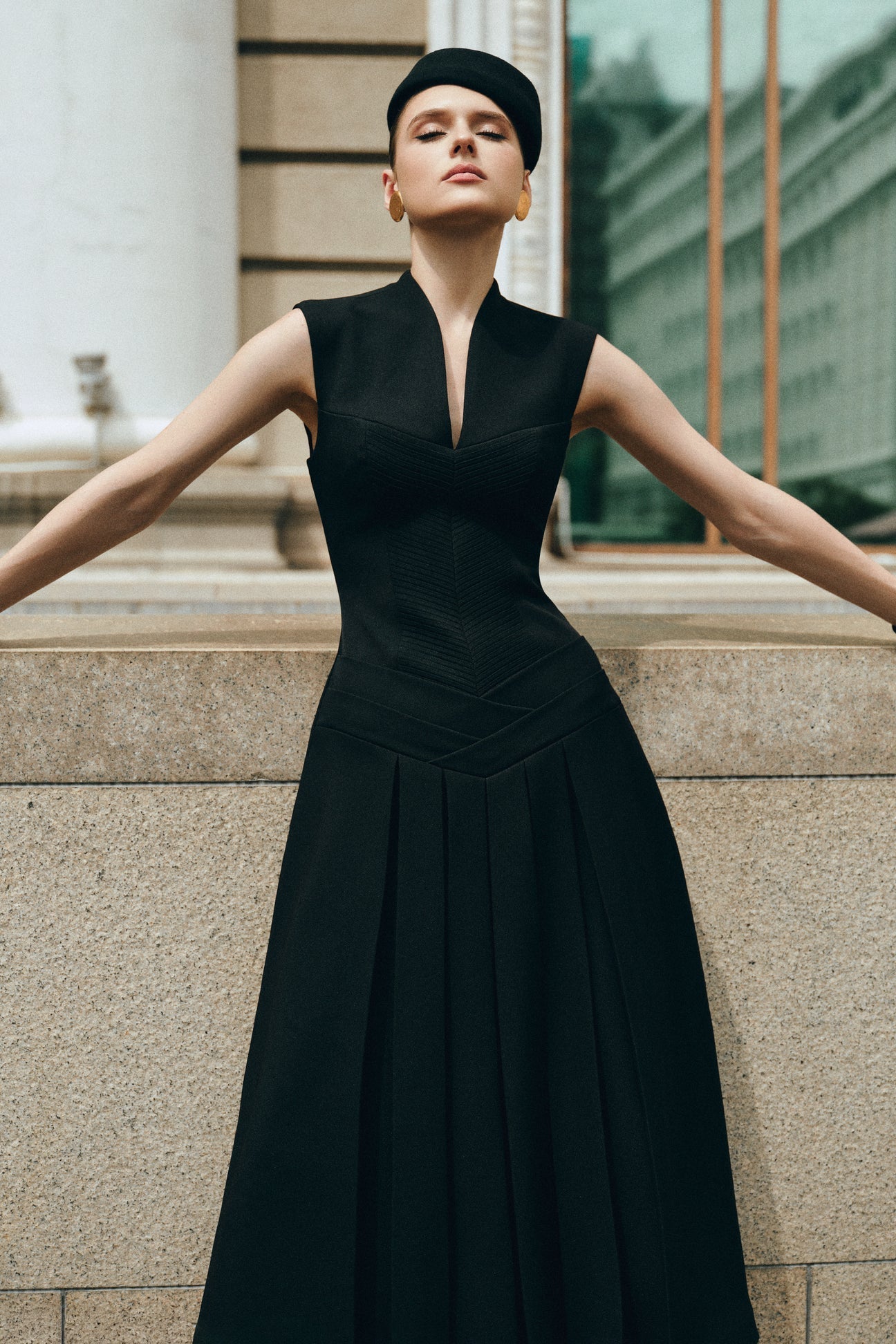 CICI SOLENNE Midi Dress — view 7