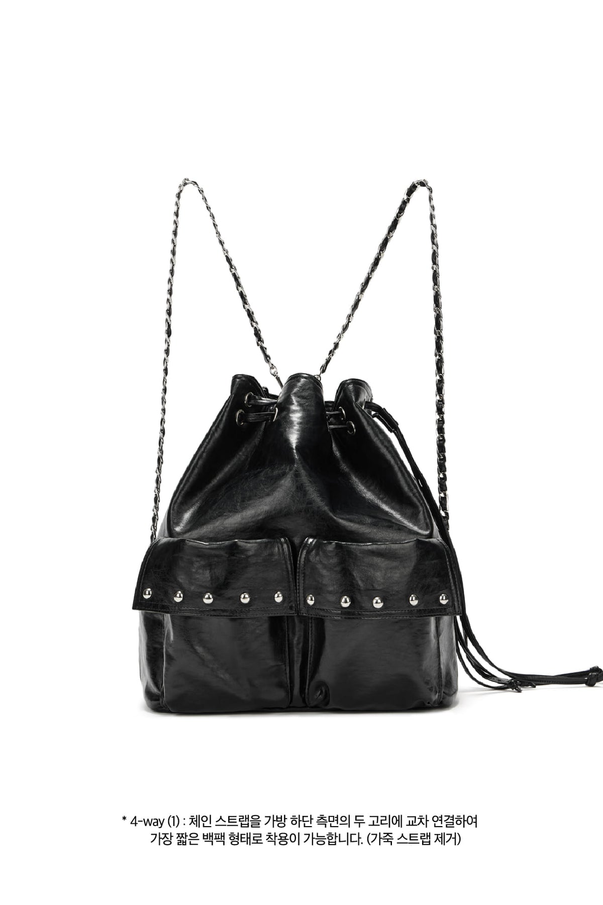 DEINET 5-WAY STUD POCKET MULTI BAG IN BLACK — image 7