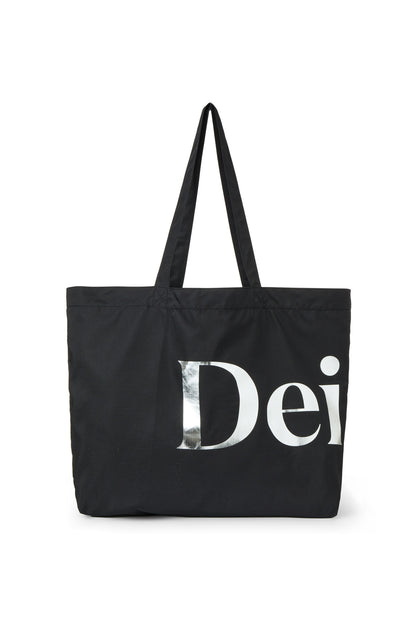 POINT LOGO SHOULDER BIG BAG IN BLACK — image 5