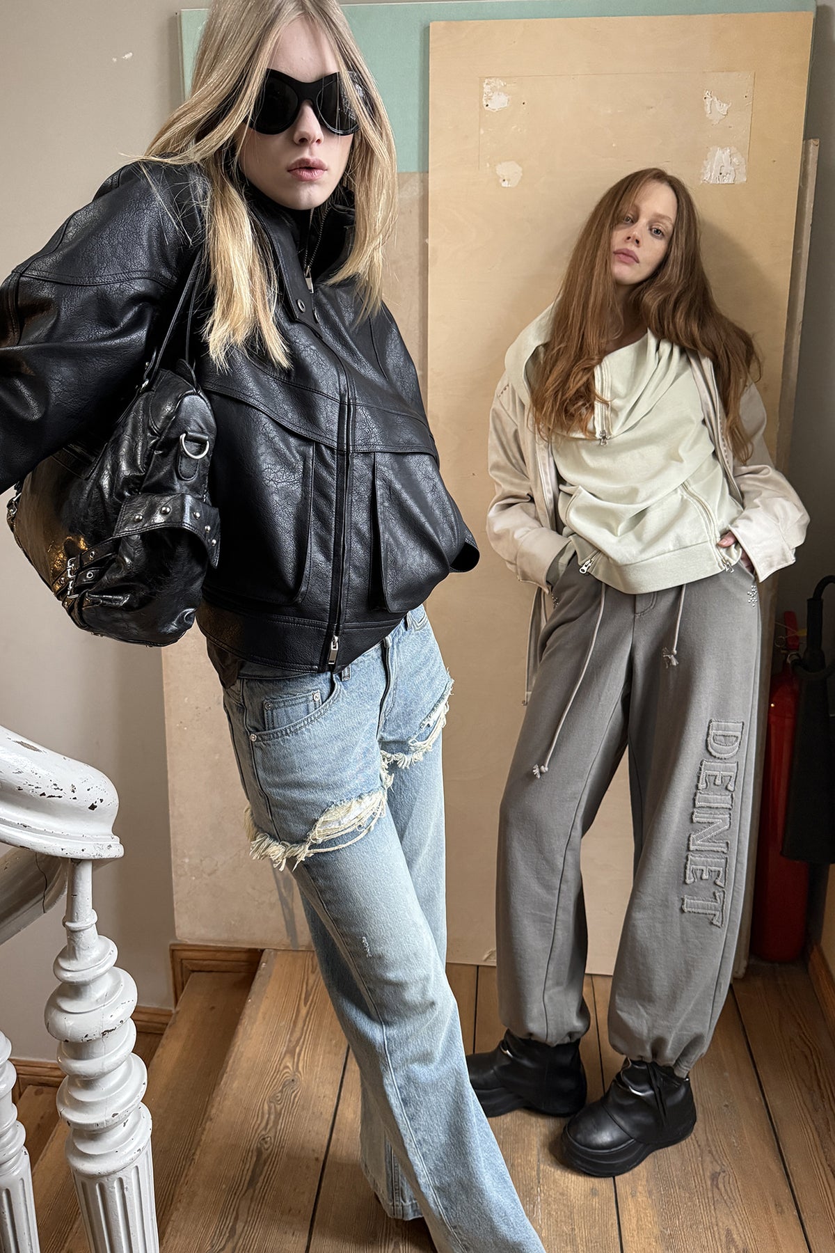 STUD POCKET BIG BAG IN BLACK — image 5
