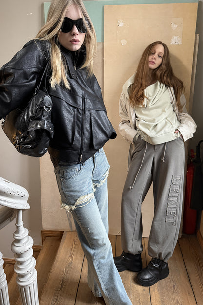 STUD POCKET BIG BAG IN BLACK — image 5