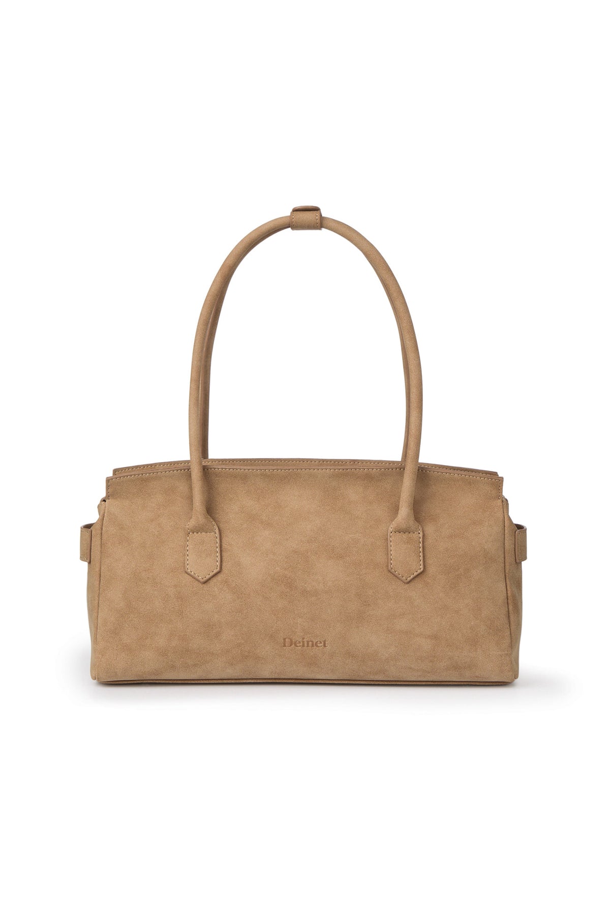 FAUX SUEDE TWO-WAY BAG IN BEIGE — image 4