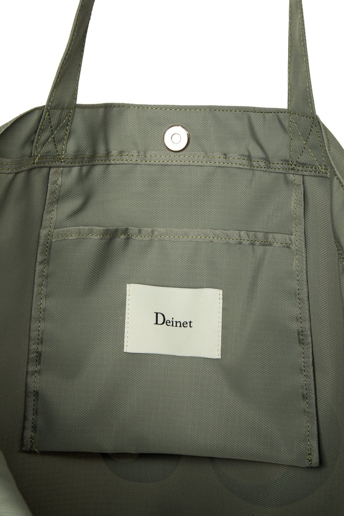 POINT LOGO SHOULDER BIG BAG IN KHAKI — image 7