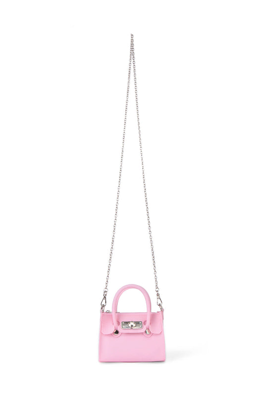 JELLY CHAIN MINI BAG IN PINK — image 1