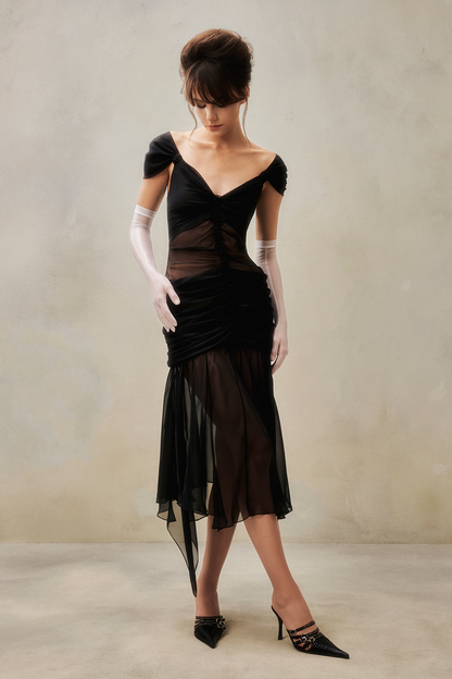 DATT DARLING CHIFFON MIDI DRESS product image