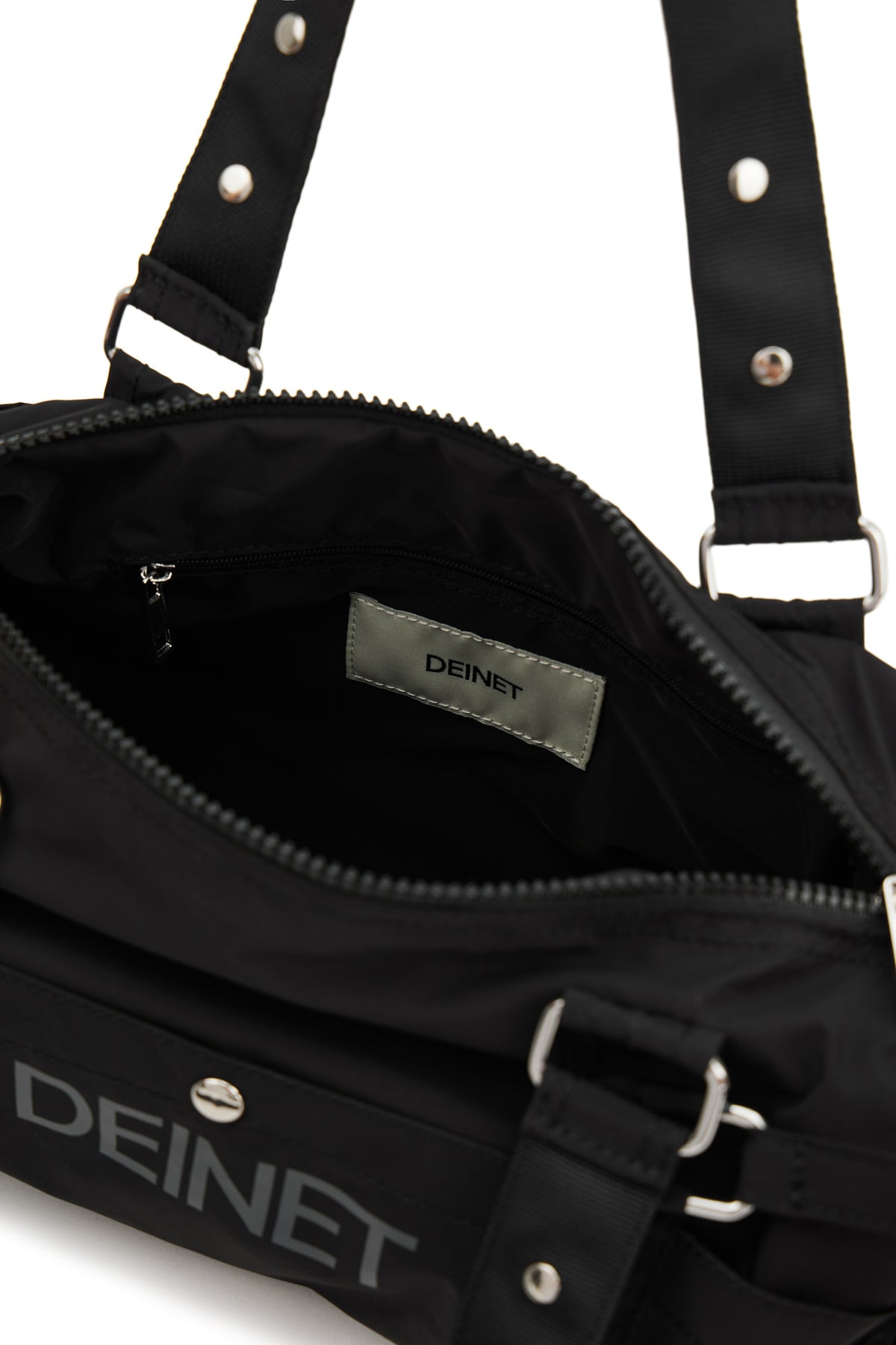 LOGO DUFFLE MINI BAG IN BLACK — image 10