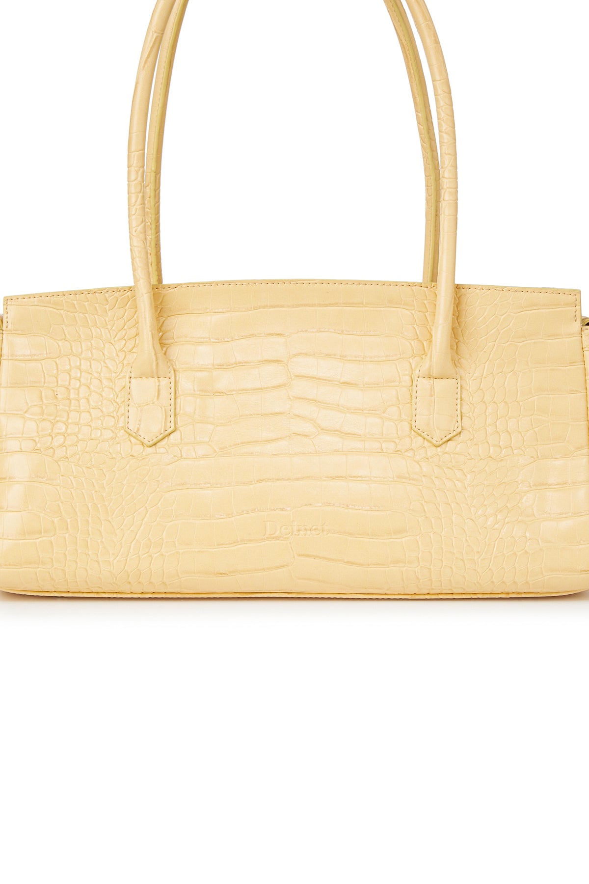 CROCODILE PATTERN TWO-WAY BAG IN BUTTER — image 8