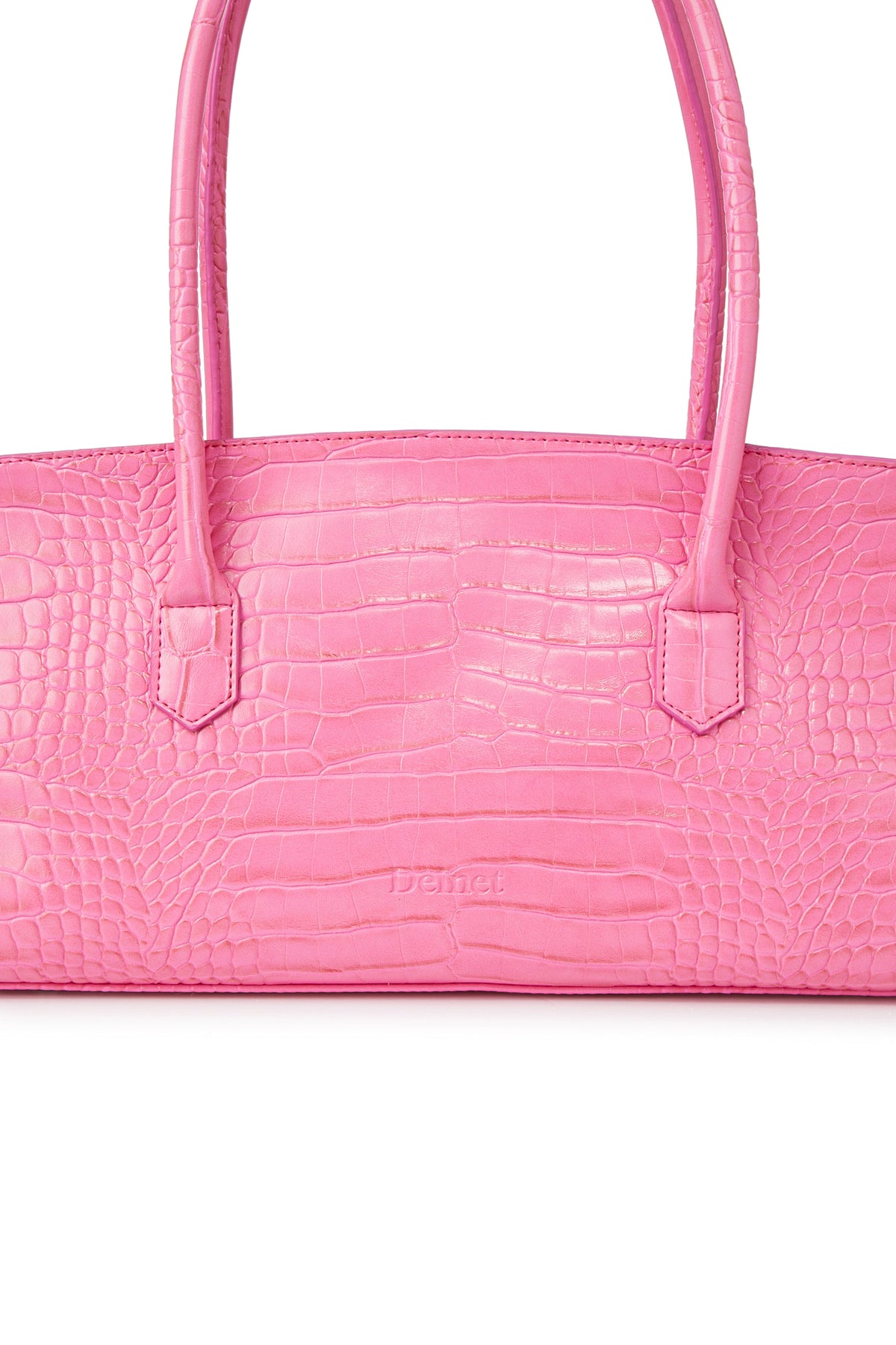 CROCODILE PATTERN TWO-WAY BAG IN PINK — image 8