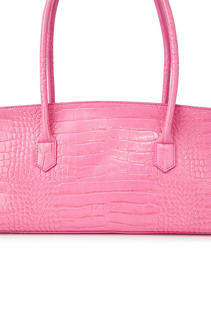 CROCODILE PATTERN TWO-WAY BAG IN PINK — image 8