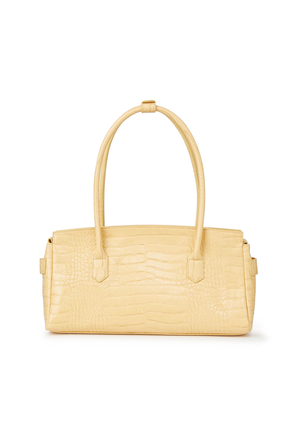 CROCODILE PATTERN TWO-WAY BAG IN BUTTER — image 4