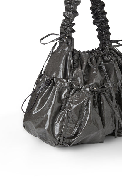 DEINET COATING SHIRRING BAG IN CHARCOAL — image 5