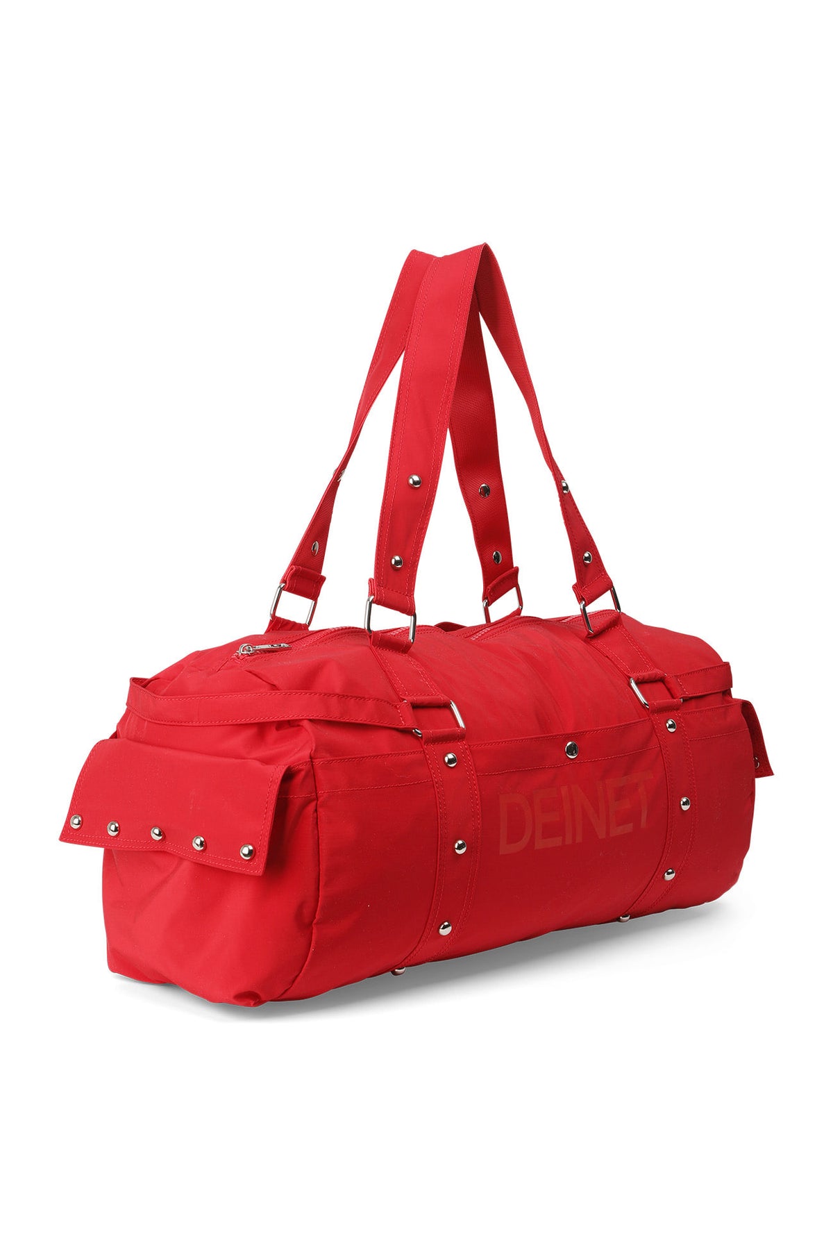 LOGO DUFFLE BAG IN RED — image 3
