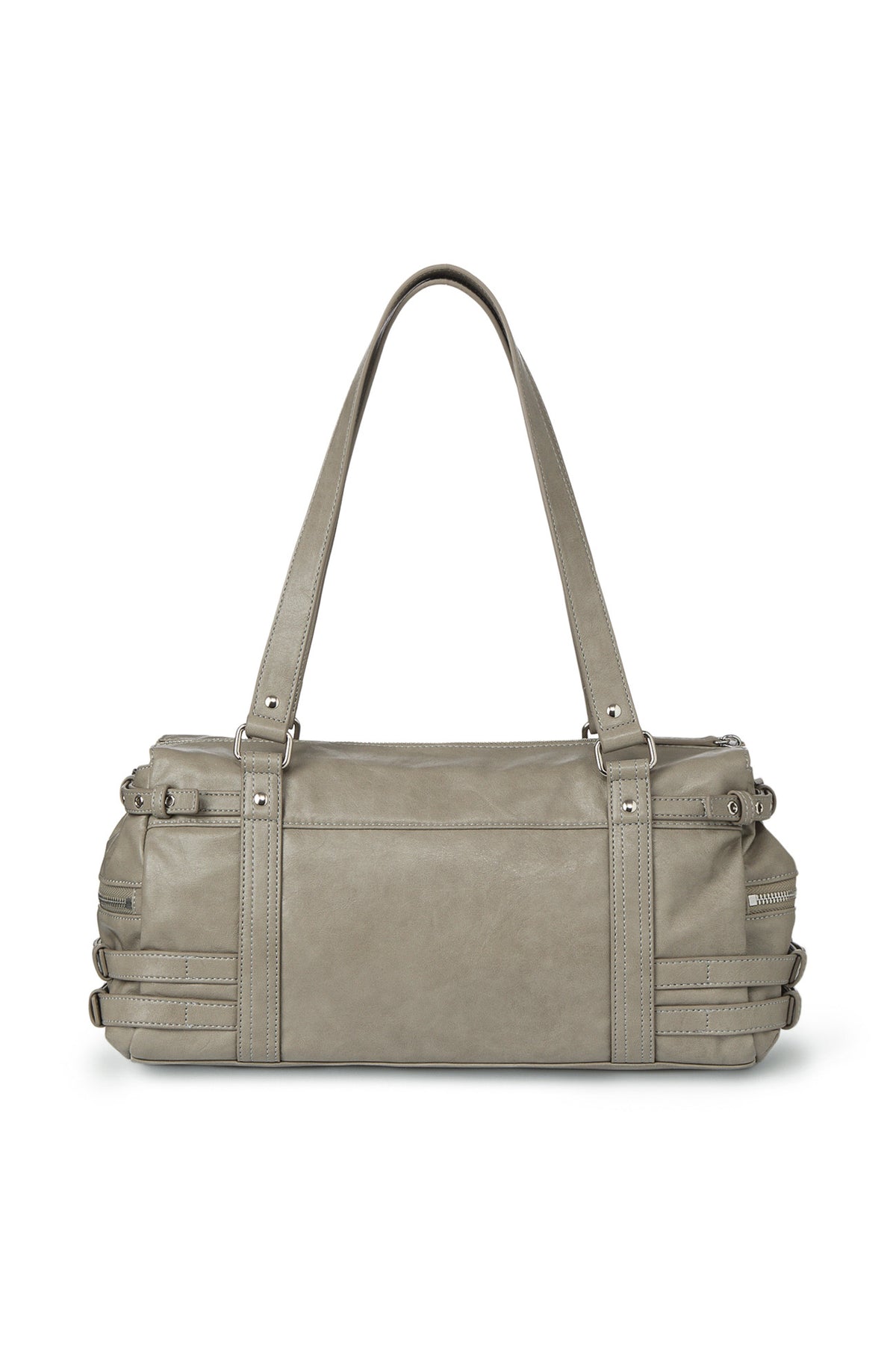 BELTED POCKET SHOULDER BAG IN GREY — image 5