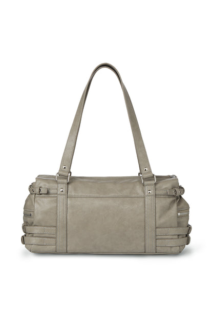 BELTED POCKET SHOULDER BAG IN GREY — image 5