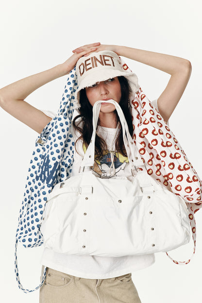 LOGO DUFFLE BAG IN WHITE — image 3