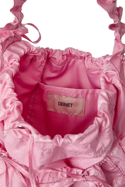 DEINET COATING SHIRRING BAG IN PINK — image 8