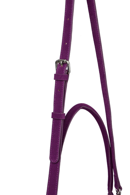 TWO-WAY STUD MINI BAG IN PURPLE — image 9