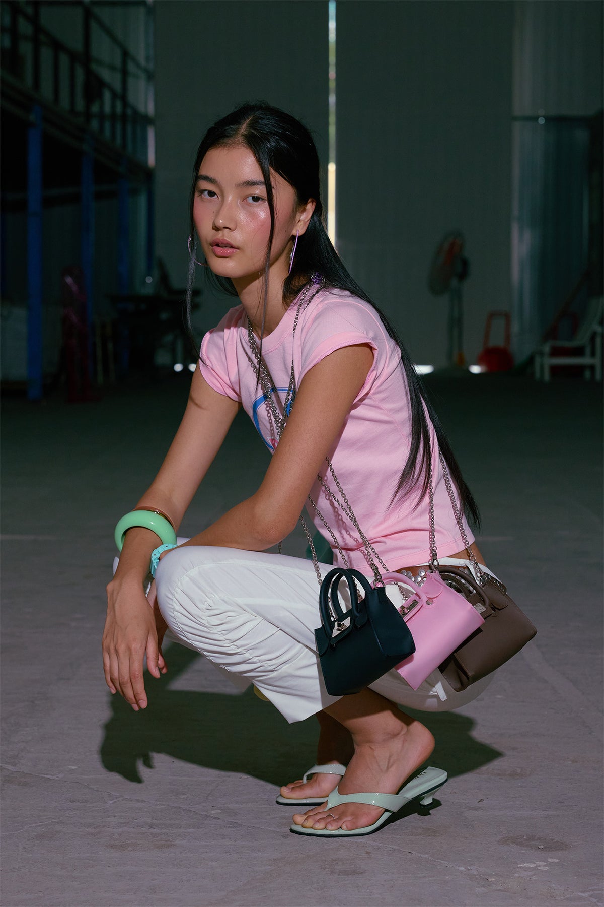 JELLY CHAIN MINI BAG IN BLACK — image 3
