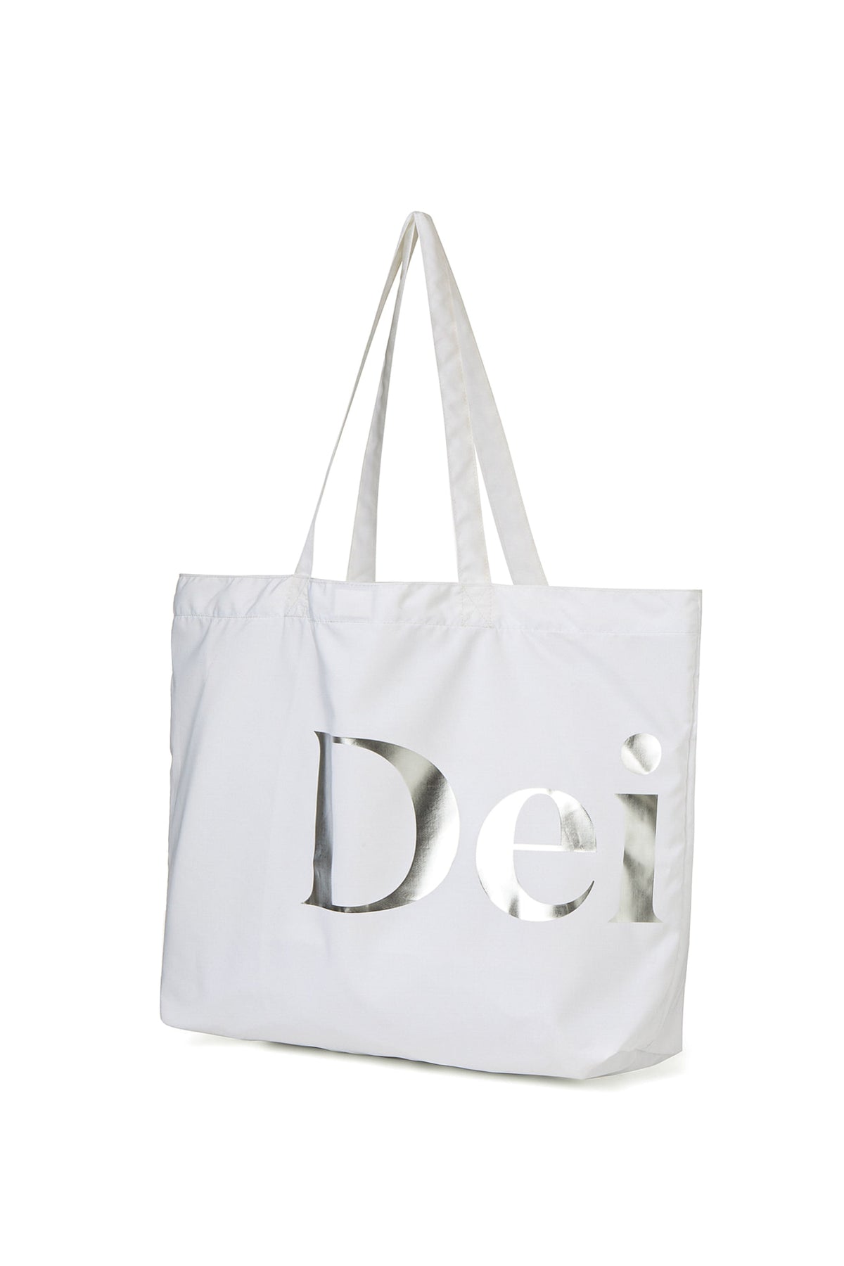 POINT LOGO SHOULDER BIG BAG IN WHITE — image 11
