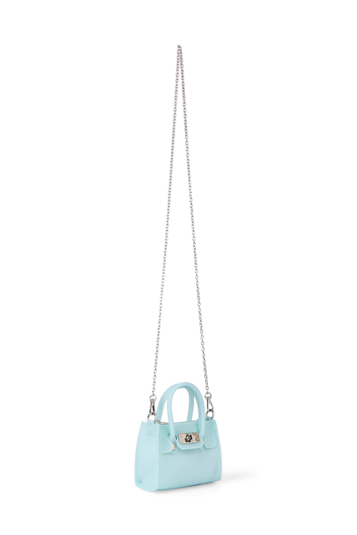 JELLY CHAIN MINI BAG IN ICE BLUE — image 7