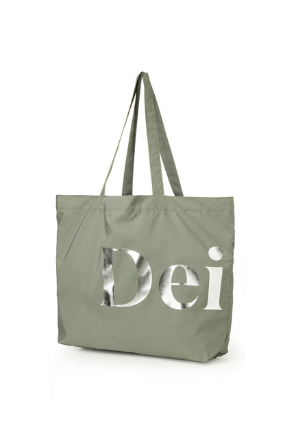 POINT LOGO SHOULDER BIG BAG IN KHAKI — image 3