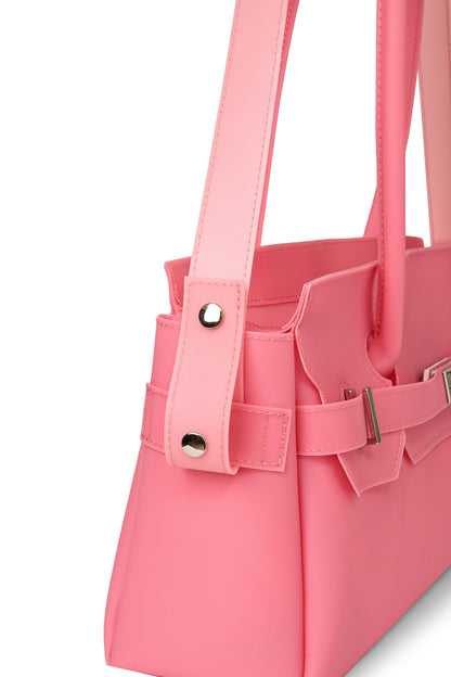 FREE CARD WALLET INCLUDED — JELLY TWO-WAY BAG IN CORAL — image 9