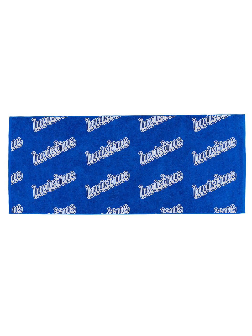 LUVISTRUE BE Logo Beach Towel in Blue