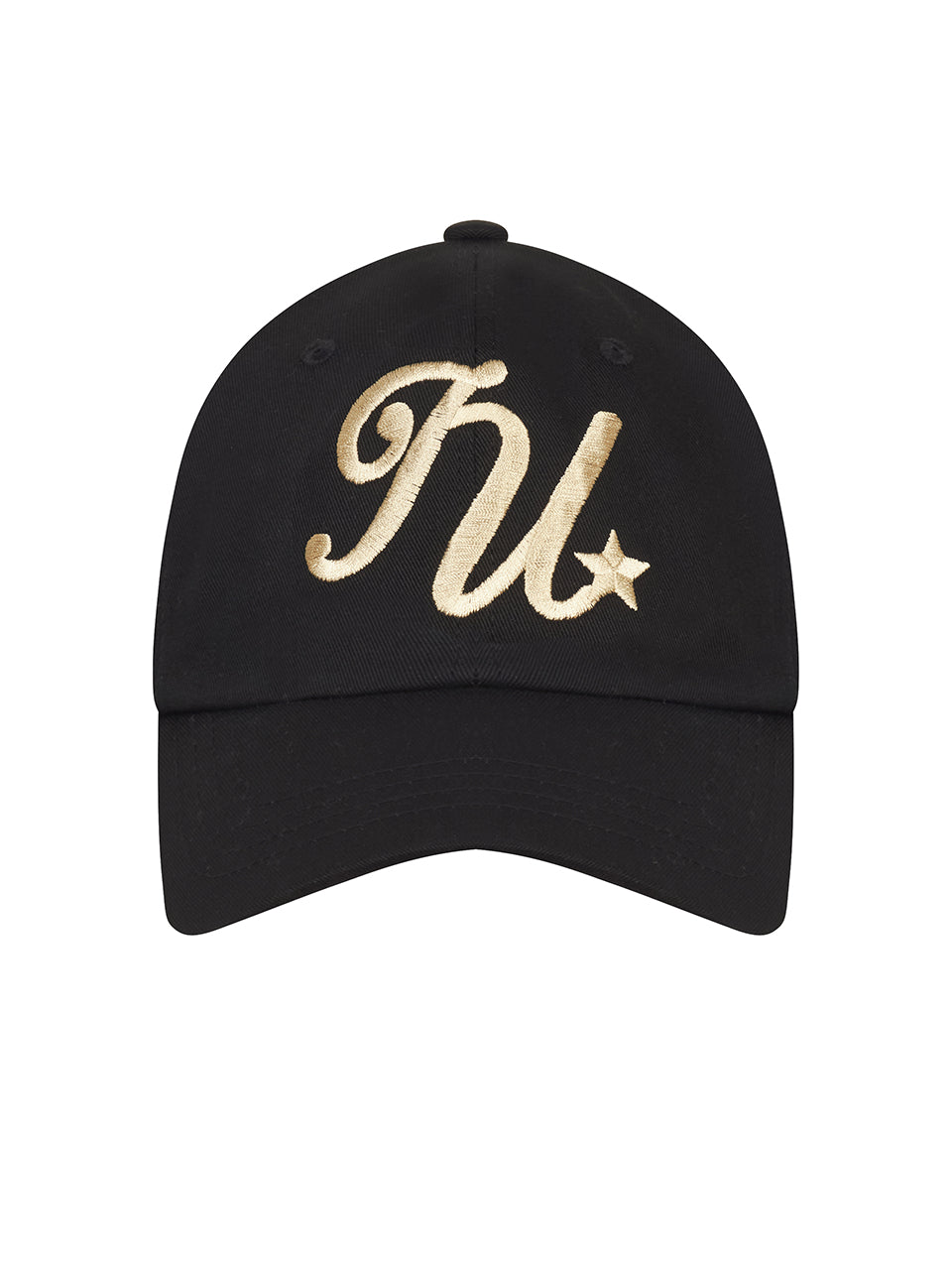 LUVISTRUE Basic ILOVEU Star Ball Cap in Gold