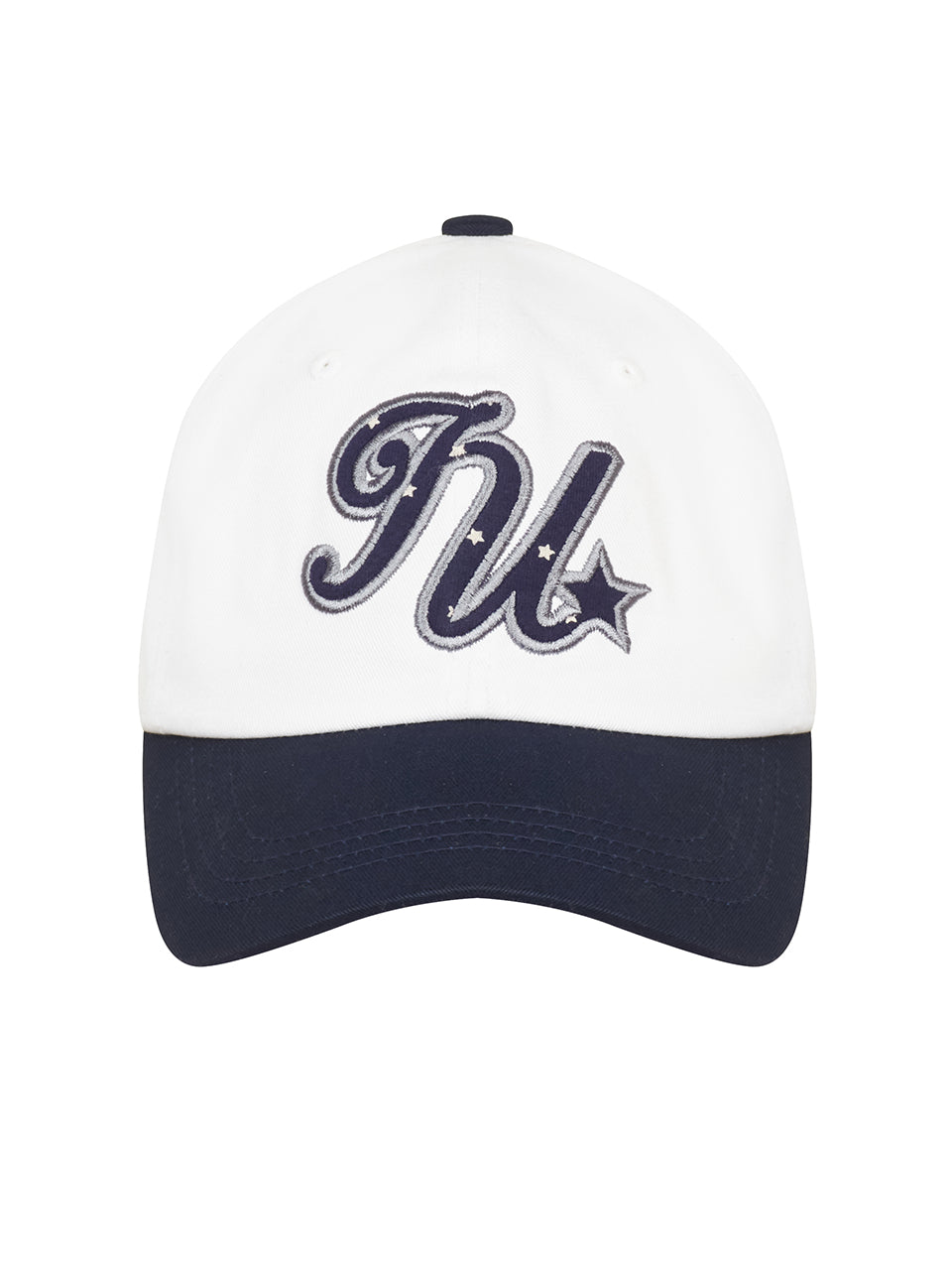 LUVISTRUE Basic ILOVEU Star Ball Cap in Navy