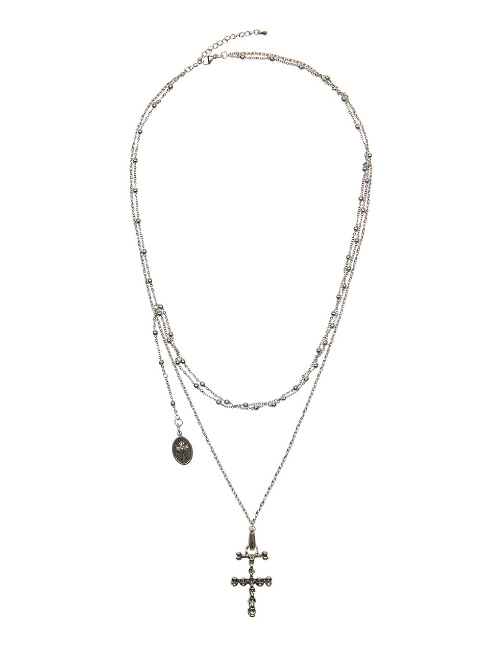 LUVISTRUE GT Cross Necklace in Silver
