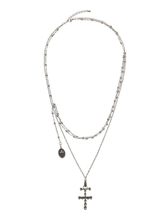 LUVISTRUE GT Cross Necklace in Silver