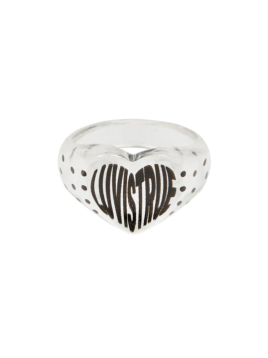 LUVISTRUE GT Heart Dot Ring in Clear