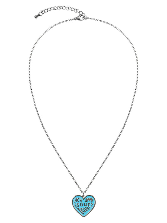 LUVISTRUE Love Pendent Necklace in Blue