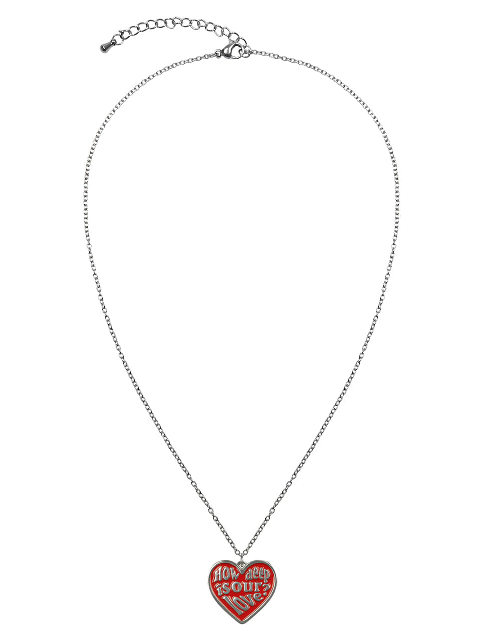 LUVISTRUE Love Pendent Necklace in Red