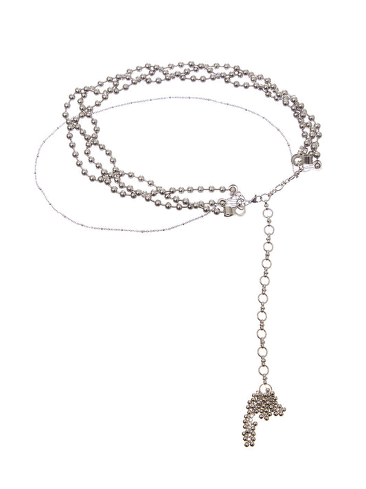LUVISTRUE SY Bead Chain Belt in Silver